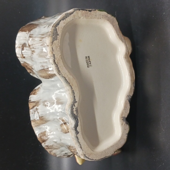 Vintage Japanese Figuerine/Planter Of Mother Bird & 2 Baby Birds - Picture 4 of 5